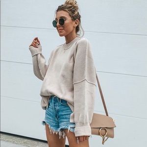 Low rise boyfriend jean shorts